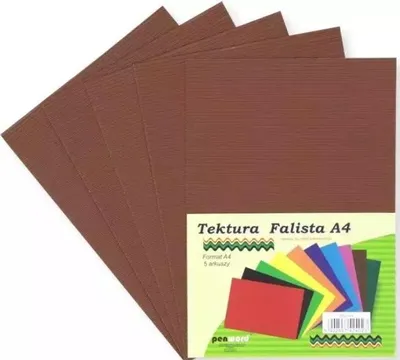 Obrázek produktu pro Vlnitá lepenka A4 hnědá, 5 kusů