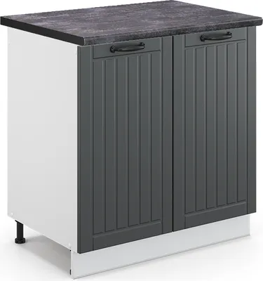 Immagine prodotto di Mobile lavello cucina Vicco Fame-Line Antracite rustico 80 cm , PL Antracite, Model 45372