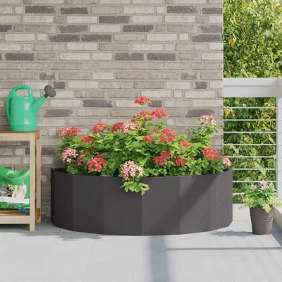 Zdjęcie produktu dla Maison Exclusive – czarna donica 120 x 60 x 35 cm, stal
