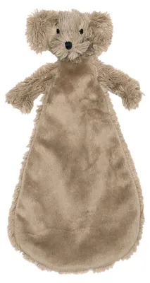 Imagen del producto de Happy Horse: Manta de peluche para bebé con forma de perro Duke, suave y de color marrón