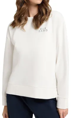 Produktbild von Elbsand Damen Sweatshirt Loose Fit Pullover Rundhals ESWTilla 70886 00 Cloud Whi
