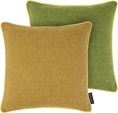 Image de Remember Coussin avec passepoil en velours dans de nombreuses combinaisons de couleurs