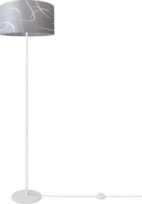 Produktbild von Stehlampe Wohnzimmer Lampenschirm Stoff Stehleuchte Leselampe Abstrakt Vintage