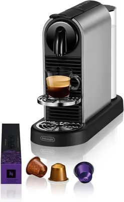 Produktbild von Nespresso De'Longhi CitiZ Platinum EN220.T, Kapsel-Kaffeemaschine, 4 Tassengrößen, 19 bar, 1260 W, Titan