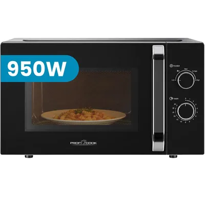 Immagine prodotto di ProfiCook® - Forno a microonde | Capacità XXL da 30 litri | 950W | Piatto girevole grande da 31,5 cm | 5 livelli di potenza | PC MW 1354