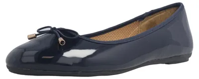Produktbild von Fitters Footwear Ballerinas in Übergrößen Blau 2.514378 Fiona Navy Patent große Damenschuhe
