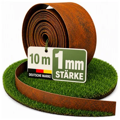 Obrázek produktu pro NovaTerra okraj trávníku 10 m x 15 cm, tloušťka 1 mm  Rozměry D x V: 1000 x 15 cm