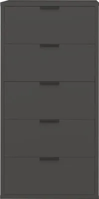 Produktbild von Kommode Erna 51x45x108 Anthrazit matt Lack 14726