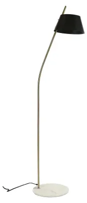Image de Lampe sur pied Pomax Kukui, noire, dimensions : L 26 cm x l 42 cm x H 150 cm