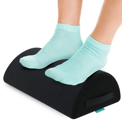 Obrázok produktu pre bonmedico Ergonomická podnožka 3 v 1 – čierna, ideálna do domácnosti aj do kancelárie