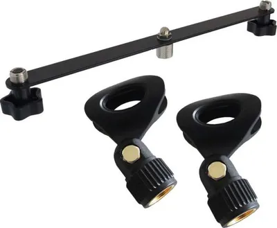Zdjęcie produktu dla keepdrum STB01 Stereo Bar z 2x zaciskiem mikrofonowym