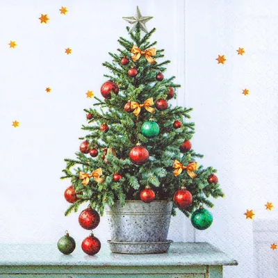 Produktbild von 20 Servietten Cute Tree - Kleiner Weihnachtsbaum 33x33cm