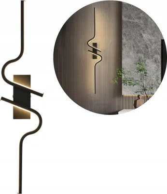Image de Applique D'intérieur Led Moderne 100 Cm, Lumière Blanche Neutre, 12 W