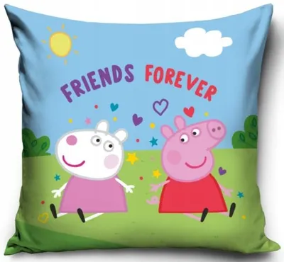 Produktbild von Carbotex Peppa Wutz Suzy Kissenbezug 40x40 Velours