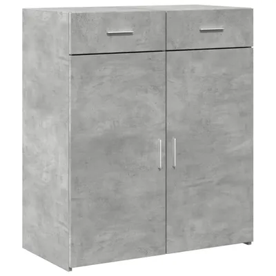 Image de vidaXL Sideboard gris béton 80x42,5x93 cm Bois composite