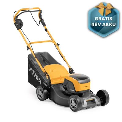 Produktbild von STIGA Akku-Rasenmäher Collector 48 S AE (Inkl. 48 V 5 Ah Akku u. Ladegerät)
