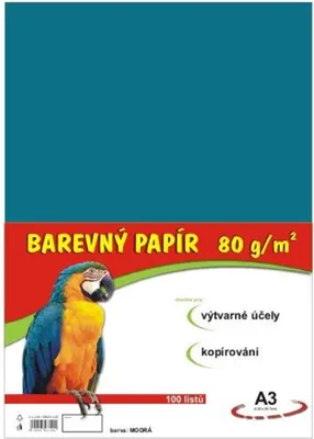 Produktbild von Papír A3, 80 g, světle modrý, 100 listů