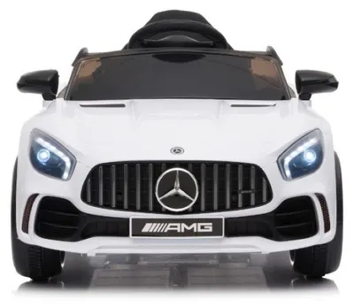 Produktbild von Kinderfahrzeug - Elektro Auto "Mercedes GT R" Mod. 011- lizenziert - 12V4,5AH, 2 Motoren, 2,4Ghz, MP3, Ledersitz+EVA-Weiss