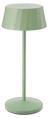 Immagine prodotto di Lampada da tavolo a batteria Facetta, verde salvia, 222 mm, 1,3W, FlexMood, 2200K/2700K, IP44, 190 lm, Ra80, USB-C