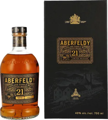 Produktbild von Aberfeldy 21 Years Old Highland Single Malt Scotch Whisky Limited Release 40% Vol. 0,7 l + GB