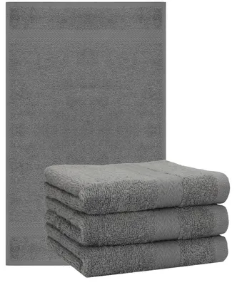 Produktbild von Betz 4 Stück Handtücher 50x100 cm PREMIUM  100% Baumwolle  Farbe: anthrazit