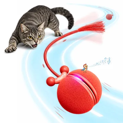 Interaktiver Katzenball MiniTail mit 3 Spielmodi, USB-C