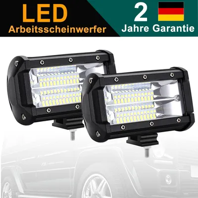 Obrázek produktu pro NAIZY 2x LED pracovní světla 72W LED pomocné světlomety Offroad světlomety 10-30V 6000K pracovní světlo Vodotěsné IP67