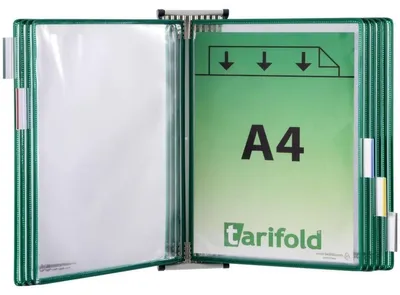 Produktbild von Wandsichttafelset magnetisch A4 grau inkl. 10 Tafeln grün