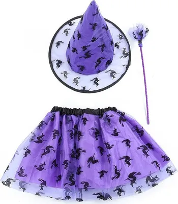 Produktbild von Kostüm Outfit Set HEXE Violette Hexe