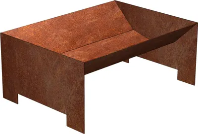 Produktbild von CORGARDEN Strato Gartenfeuerstelle 50 x 70 x 30 cm, Cortenstahl CORGARDEN 1018