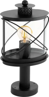 Image de Lampe d'extérieur sur socle Alberni Noir