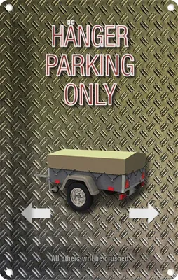 Produktbild von vianmo Blechschild 30x20 cm Hänger parking only Parkplatzschild