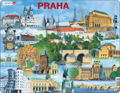 Obrázok produktu pre Puzzle Praha - najzaujímavejšie atrakcie 66 dielikov
