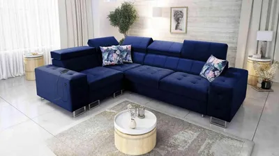 Produktbild von Ecksofa Molly II mit Schlaffunktion und Bettzeugbehältern hat einen beweglichen Einsatz und einen USB-Anschlus