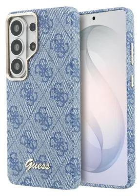 Produktbild von GUESS case passend für SAMSUNG S26 Ultra GUHMS26L5P4FWMSB (4G Script kompatibel mit MagSafe) blue