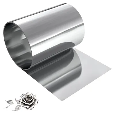 Edelstahlfolie 304, 0,1 x 200 x 1000 mm, Rollenblech, rostfrei