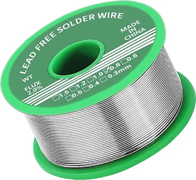 Produktbild von Lötzinn 0.8mm, Lötzinn Bleifrei mit Kolophonium kern, Lötzinn mit Flussmittel 20g, Solder Wire, Lötdraht für die Reparatur und den Heimwerker von Elektronischen Elektrischen Lötkomponenten