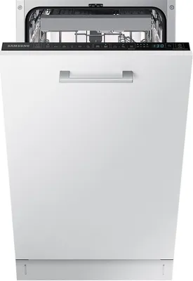 Zdjęcie produktu dla Samsung DW4000RM, W pełni wbudowany, Wąski (45 cm), Biały, Biały, Dotyk, Składane