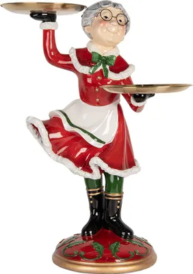 Produktbild von Clayre & Eef Weihnachtsdekorationsfigur 47x32x62 cm Rot Kunststoff