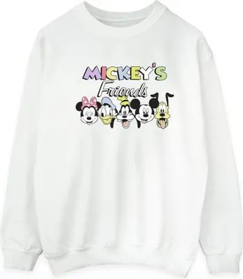 Produktbild von Disney - "Mickey Mouse and Friends" Sweatshirt für Herren BI39470 (XXL) (Weiß)