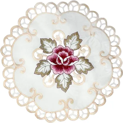 Productafbeelding van Bordplakken, geborduurd, 30 x 30 cm, 4 stuks, voor op de tafel