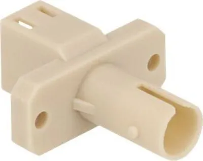 Produktbild von Delock LWL Hybrid Kupplung LC Simplex Buchse zu ST Simplex Buchse beige