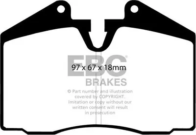 Image de EBC Brakes Plaquettes de frein AVANT DP3612C
