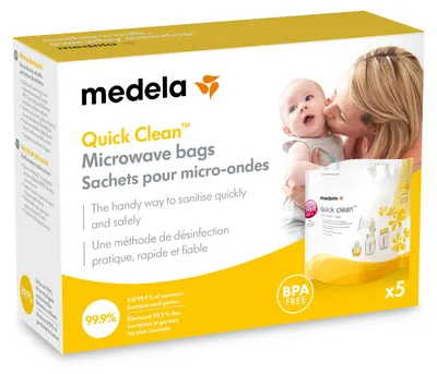 Zdjęcie produktu dla Medela Microwave Pouch 5-pack Quick Clean