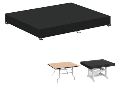 Image de Housse de protection pour mobilier de jardin, imperméable, dimensions 140x80x15 cm, tissu Oxford 420D, résistant au vent et aux UV