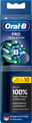 A product package for Oral-B Pro Cross Action toothbrush heads.