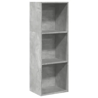 Obrázek produktu pro vidaXL Knihovna betonová šedá 40x30x114 cm materiál na bázi dřeva