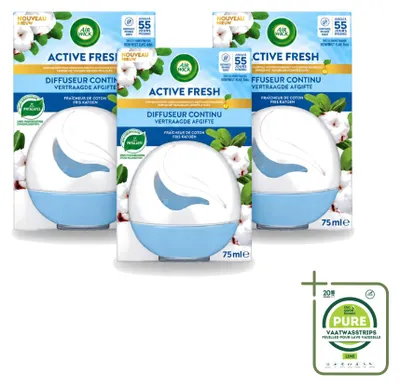 Imagen del producto de 3 unidades de ambientador Air Wick Deco Sphere, aroma a algodón, 75 ml - Pack grande
