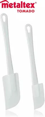 Immagine prodotto di Set di spatole Metaltex Dolceforno 25 cm bianco 2 pezzi
