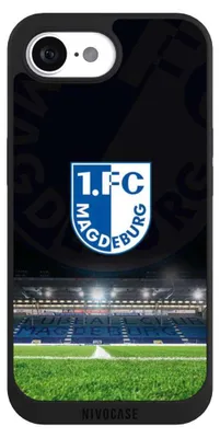 Produktbild von NIVOCASE Handyhülle für Apple iPhone 17e Hülle NIVOpure Case Schwarz Stadion 1. FC Magdeburg 1. FCM